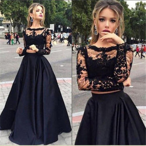 2019 Black Chiffon Long Maxi Dresses Women Elegant Lace Hollow Out Dress Long Sleeve Party Long Dress Vestidos