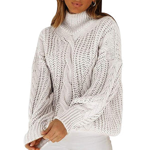 2019 Turtleneck Sweater Women Pullover High Elasticity Knitted Ribbed Sweater Slim Jumper Autumn Winter Basic Female Sweater