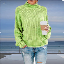 Load image into Gallery viewer, Autumn winter women turtleneck sweater loose casual pullover women jumper tops new oversized knitted sweaters female 2019 CDR902