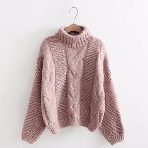 2019 Turtleneck Sweater Women Pullover High Elasticity Knitted Ribbed Sweater Slim Jumper Autumn Winter Basic Female Sweater