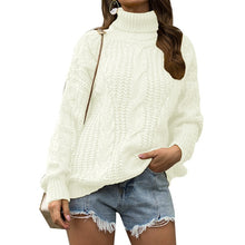 Load image into Gallery viewer, 2019 Turtleneck Sweater Women Pullover High Elasticity Knitted Ribbed Sweater Slim Jumper Autumn Winter Basic Female Sweater