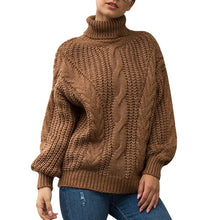 Load image into Gallery viewer, 2019 Turtleneck Sweater Women Pullover High Elasticity Knitted Ribbed Sweater Slim Jumper Autumn Winter Basic Female Sweater