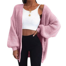 Load image into Gallery viewer, WENYUJH Autumn Winter Batwing Sleeve Knitwear Cardigan Women Large Size Knitted Sweater Cardigan Female Graceful Jumper Coat