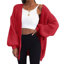 Load image into Gallery viewer, WENYUJH Autumn Winter Batwing Sleeve Knitwear Cardigan Women Large Size Knitted Sweater Cardigan Female Graceful Jumper Coat