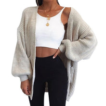 Load image into Gallery viewer, WENYUJH Autumn Winter Batwing Sleeve Knitwear Cardigan Women Large Size Knitted Sweater Cardigan Female Graceful Jumper Coat