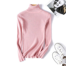 Load image into Gallery viewer, 2019 New High Quality Fall Turtleneck Sweaters Women Solid Color Long Sleeve Sweaters Winter Knitted Casual Pullovers Top